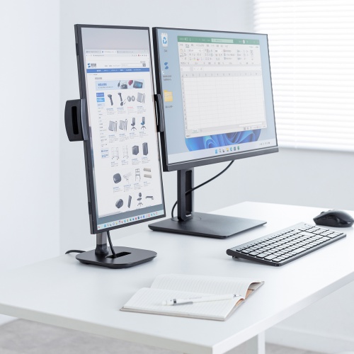 PDA-STN83BK / モバイルモニター・タブレット用伸縮アームスタンド（高さ調整タイプ）