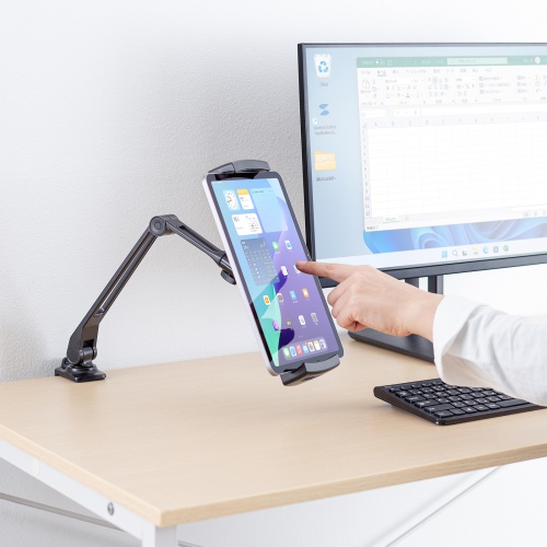 PDA-STN85BK / モバイルモニター・タブレット用クランプアームホルダー