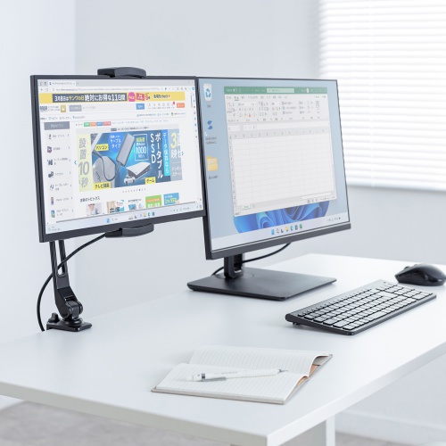 PDA-STN85BK / モバイルモニター・タブレット用クランプアームホルダー