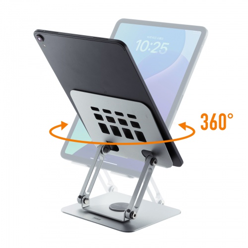 PDA-STN87S / タブレットスタンド（回転式・アルミ製）