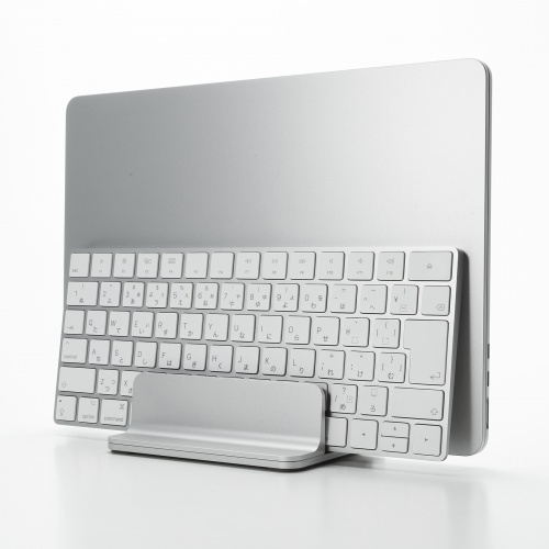 PDA-STN91S / ノートパソコン用アルミスタンド（縦置き・2台用）