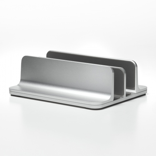 PDA-STN91S / ノートパソコン用アルミスタンド（縦置き・2台用）