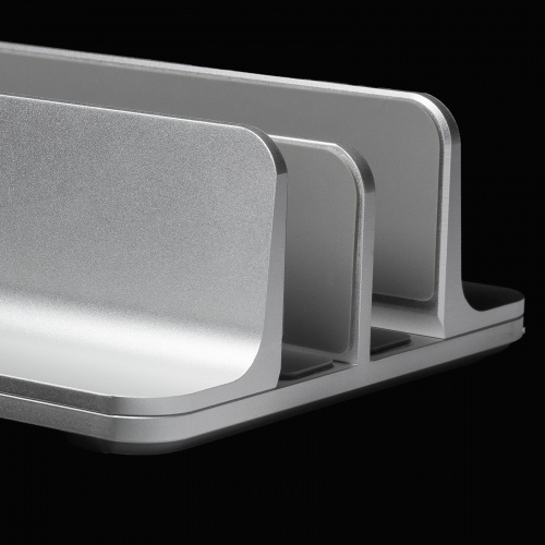 PDA-STN91S / ノートパソコン用アルミスタンド（縦置き・2台用）