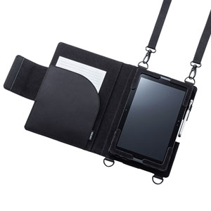 タブレットに装着したままでも背面カメラが使用できる、ショルダーベルト付き汎用タブレットケースを発売