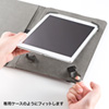 PDA-TABFB10R / タブレットPCマルチサイズケース（10.1インチ・スタンド機能付き・レッド）
