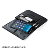 PDA-TABK7GY / タブレットケース（小物ポケット付き・7～8インチ・グレー）