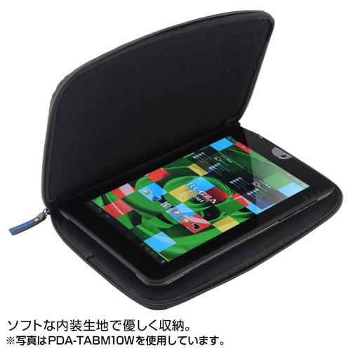 PDA-TABM10BK / 低反発3DメッシュタブレットPCケース（ブラック）