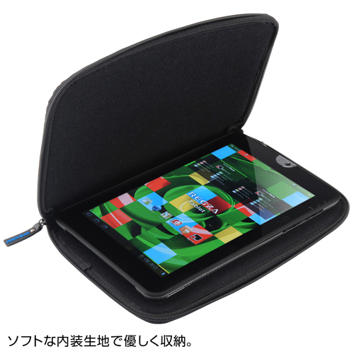 PDA-TABM10W / 低反発3DメッシュタブレットPCケース（ホワイト）