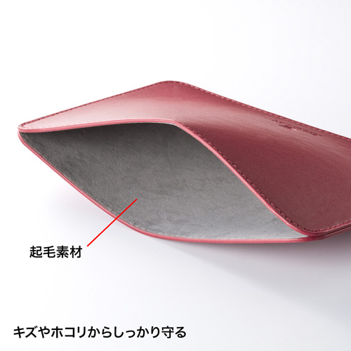 PDA-TABSL7RN / ソフトレザータブレットケース（7～8インチ・レッド）