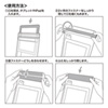 PDA-TABWPST10GY / タブレット防水防塵ケース（スタンド・ショルダーベルト付き・10.1インチ・グレー）