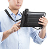 PDA-TABWPST8 タブレット防水防塵ケース(スタンド付き・ショルダーベルト付き・8インチ・ブラック) PDA-TABWPST8 / タブレット防水防塵ケース(スタンド付き・ショルダーベルト付き・8インチ・ブラック)