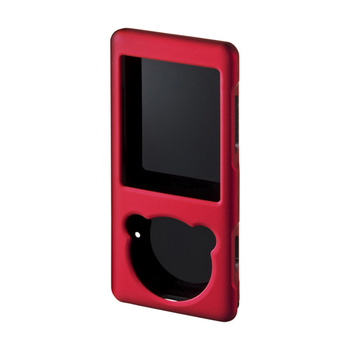 PDA-WAS15R / ラバーコーティングハードケース(WALKMAN Sシリーズ用・レッド)