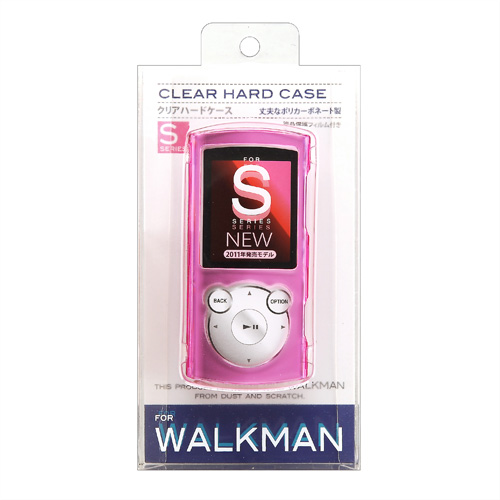 PDA-WAS8P / クリアハードケース（WALKMAN Sシリーズ用・ピンク）