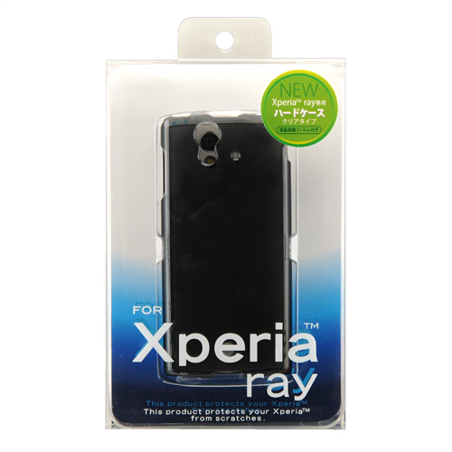 PDA-XP10BK / クリアハードケース（NTTドコモ ソニー・エリクソン Xperia(TM) ray用・クリアブラック）