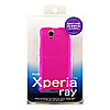PDA-XP11P / ラバーコーティングハードケース（NTTドコモ ソニー・エリクソン Xperia(TM) ray用・ピンク）