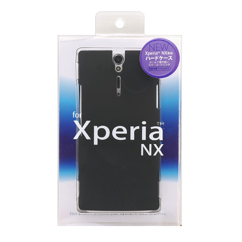 PDA-XP13BK / ラバーコーティングハードケース（NTTドコモ　ソニー・エリクソン Xperia(TM) NX用）