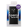 PDA-XP15BK ラバーコーティングハードケース(ソニー・エリクソン Xperia(TM) acro HD用) PDA-XP15BK / ラバーコーティングハードケース(ソニー・エリクソン Xperia(TM) acro HD用)