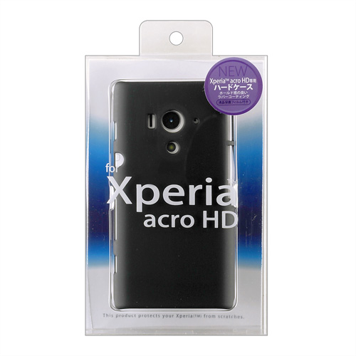 PDA-XP15BK / ラバーコーティングハードケース（ソニー・エリクソン　Xperia(TM) acro HD用）