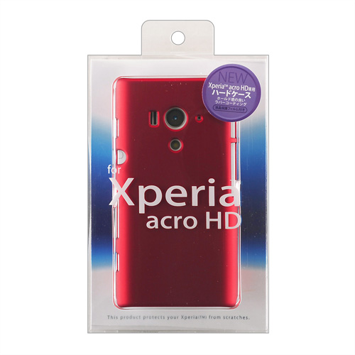 PDA-XP15R / ラバーコーティングハードケース（ソニー・エリクソン　Xperia(TM) acro HD用）