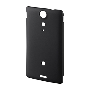 PDA-XP17BK / ラバーコーティングハードケース(NTTドコモ ソニーモバイルコミュニケーションズ Xperia(TM) GX用・ブラック)