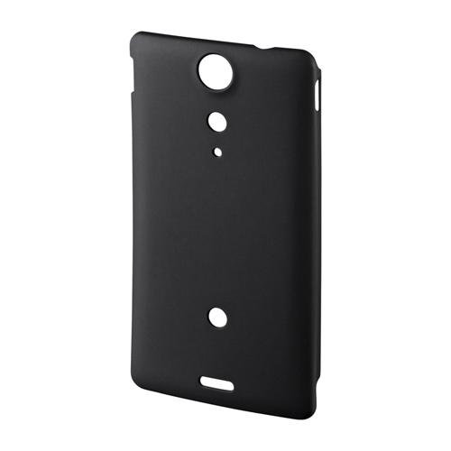 PDA-XP17BK / ラバーコーティングハードケース（NTTドコモ ソニーモバイルコミュニケーションズ Xperia(TM) GX用・ブラック）