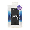 PDA-XP20BK / ラバーコーティングハードケース（NTTドコモ　ソニーモバイルコミュニケーションズ　Xperia（TM） SX用）