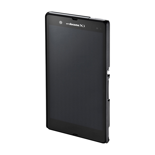 PDA-XP26BK / ラバーコーティングハードケース（NTTドコモ ソニーモバイルコミュニケーションズ Xperia(TM) Z用・ブラック）