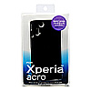 PDA-XP8BK ラバーコーティングハードケース(Xperia(TM) acro用・ブラック) PDA-XP8BK / ラバーコーティングハードケース(Xperia(TM) acro用・ブラック)