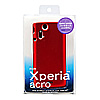 PDA-XP8R ラバーコーティングハードケース(Xperia(TM) acro用・レッド) PDA-XP8R / ラバーコーティングハードケース(Xperia(TM) acro用・レッド)