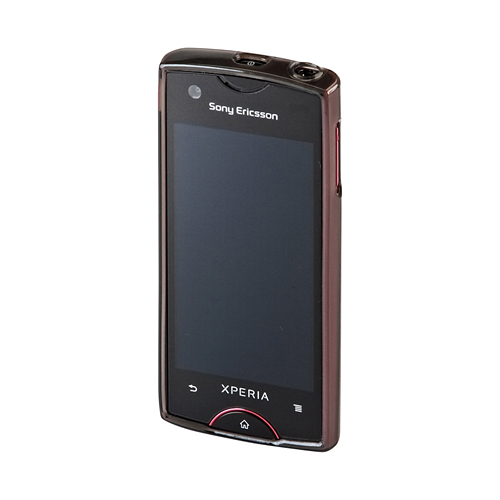 PDA-XP9BK / TPUセミハードケース（NTTドコモ ソニー・エリクソン Xperia(TM) ray用・クリアブラック）