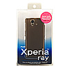 PDA-XP9BK / TPUセミハードケース（NTTドコモ ソニー・エリクソン Xperia(TM) ray用・クリアブラック）