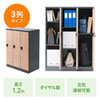 PLK-TWT3H120LM 縦型パーソナルロッカー3列タイプ PLK-TWT3H120LM / 縦型パーソナルロッカー3列タイプ