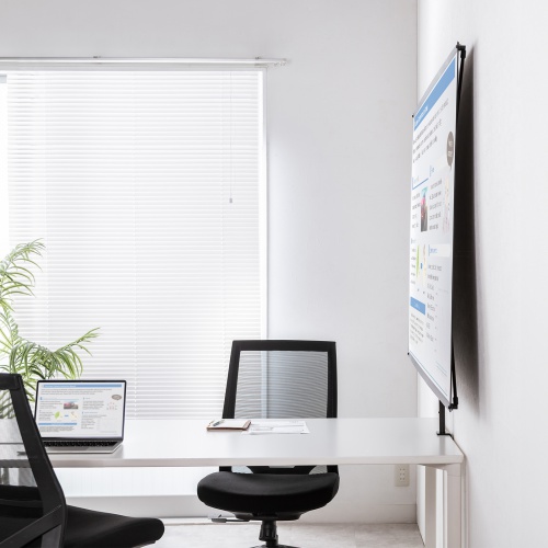 PRS-C80HD / プロジェクタースクリーン(80型・クランプ式・コンパクト収納)