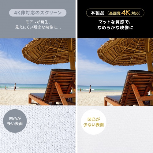 PRS-C80HD / プロジェクタースクリーン(80型・クランプ式・コンパクト収納)