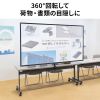 PRS-C80HD / プロジェクタースクリーン（80型・クランプ式・コンパクト収納）