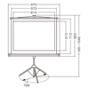 PRS-S40 / プロジェクタースクリーン（三脚式）