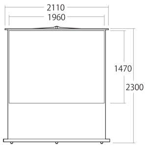 PRS-Y100 / プロジェクタースクリーン（床置き式）