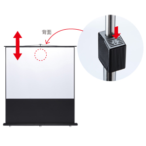 PRS-Y100 / プロジェクタースクリーン（床置き式）