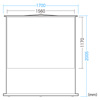 PRS-Y80K / プロジェクタースクリーン（床置き式）