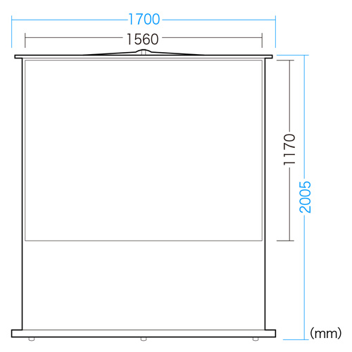 PRS-Y80K / プロジェクタースクリーン（床置き式）