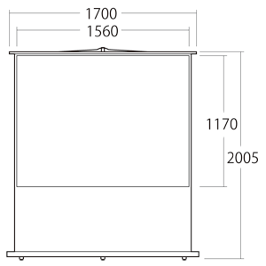 PRS-Y80 / プロジェクタースクリーン（床置き式）
