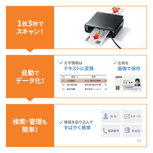 PSC-13UB / 名刺スキャナ