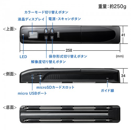 PSC-HS2BK / ポータブルハンディスキャナ