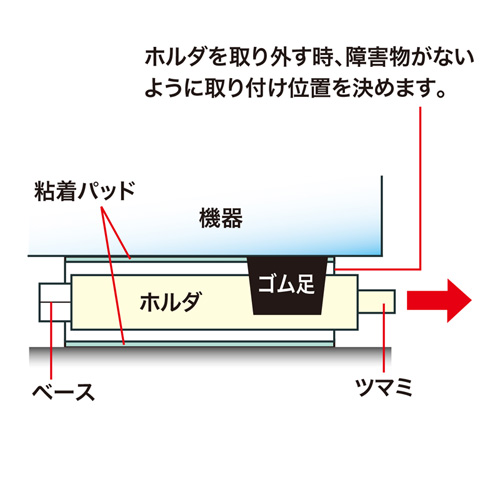 QL-57 / 耐震用固定フット(小)