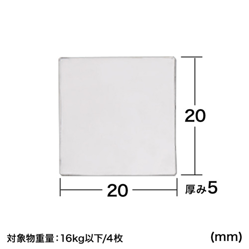 QL-76CL / 透明両面粘着ゴム（小）