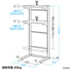RAC-266N / マルチメディアラック（プリンタスタンド・W625×D510mm）