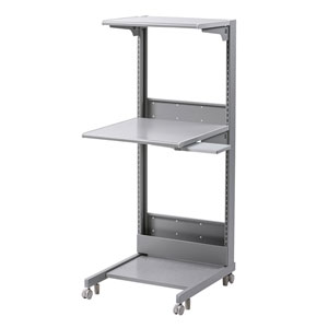 RAC-269 / パソコンラック(業務用・棚可変・幅600mm・高さ1540mm)