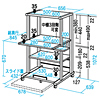 RAC-438C / WIN98ラック(W678×D845mm)