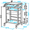 RAC-441 / WIN98ラック（W673×D652mm）