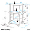 RAC-502N レーザープリンタ収納ラック(W650×D610mm) RAC-502N / レーザープリンタ収納ラック(W650×D610mm)
